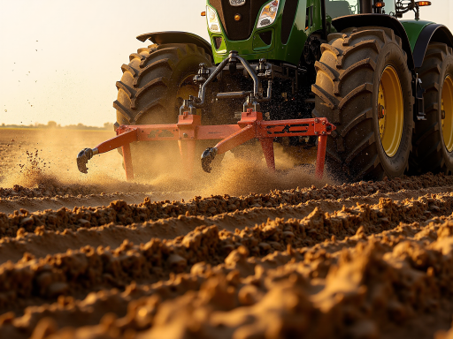 农业种植田间，播种机作业，农作物生长环境